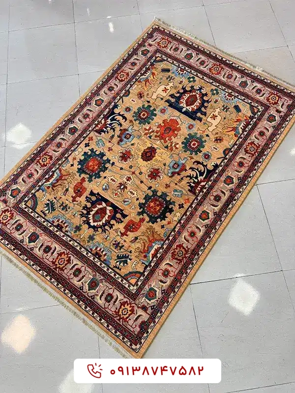فرش کد 25cs0270 کرم 1000 شانه