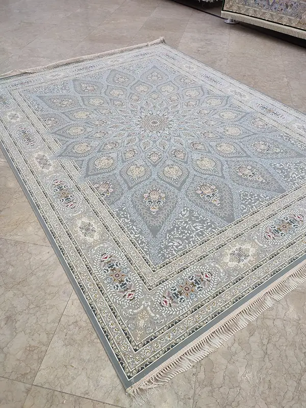 فرش گندم 1500 شانه نقره ای