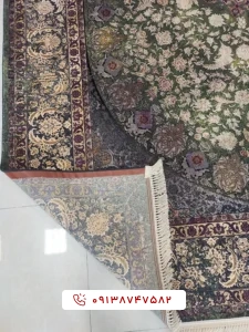 فرش نایین سبز مدرن 1200 شانه
