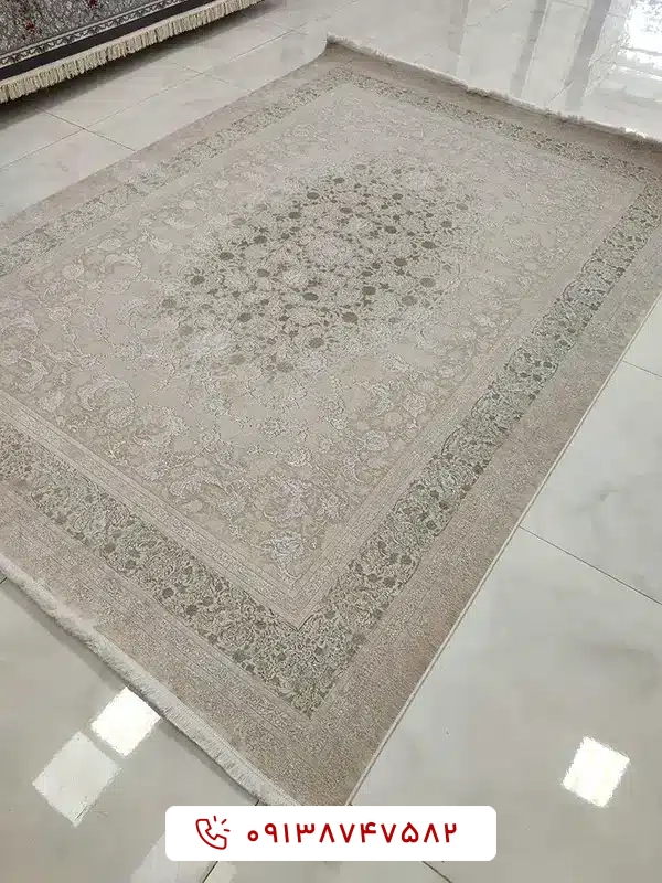 فرش ونیز 1200 شانه نسکافه‌ای سبز