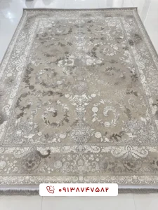 فرش کد 85046 کرم شکلاتی
