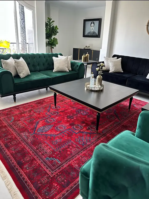 فرش کلکسیون آوانگارد درختی 1200 شانه قرمز