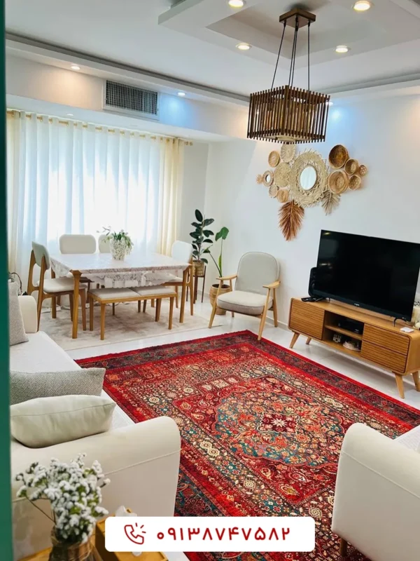 فرش ماشینی کلکسیون هلنا کد 25NH0010 لاکی معادل 77 رج دستباف