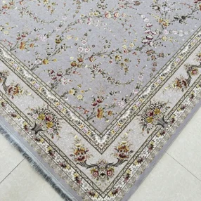 فرش طرح آیکان 1200 شانه نقره‌ای
