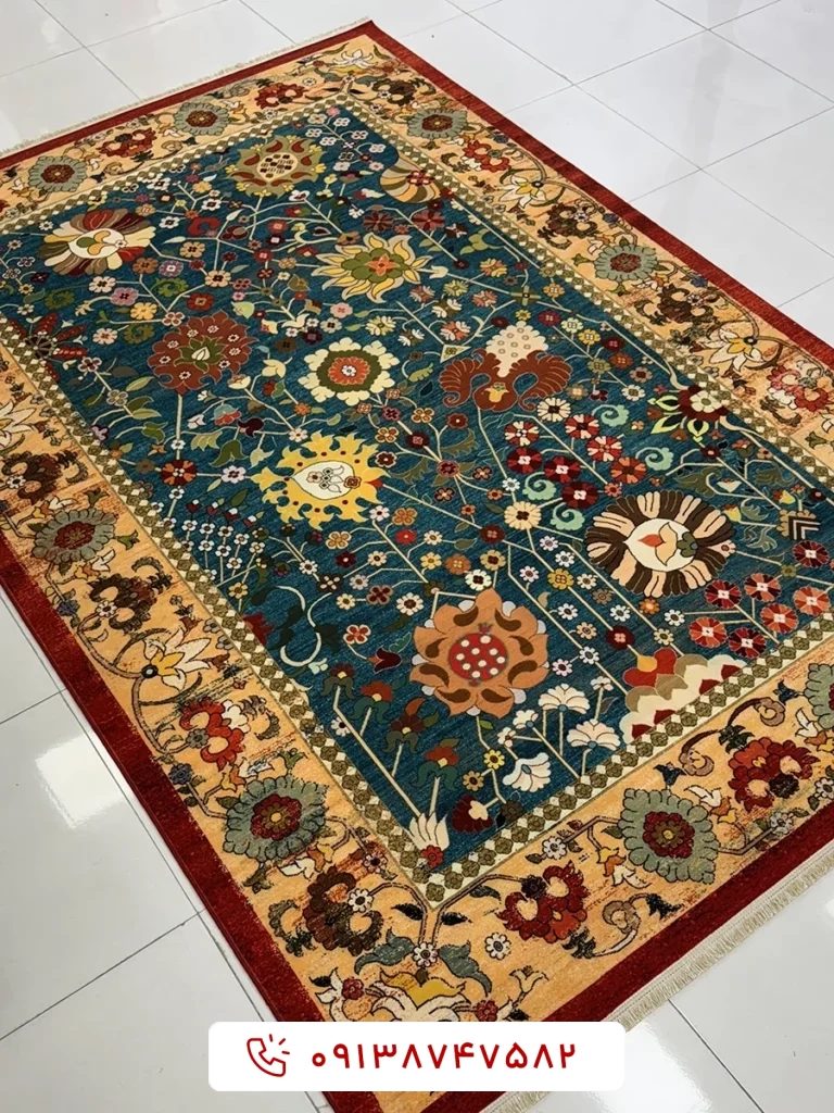 فرش کد tp900403 سبز 1000 شانه