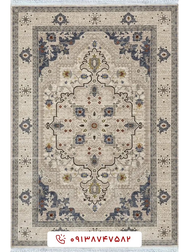 فرش سلطان آباد کد 76006 کرم گردویی