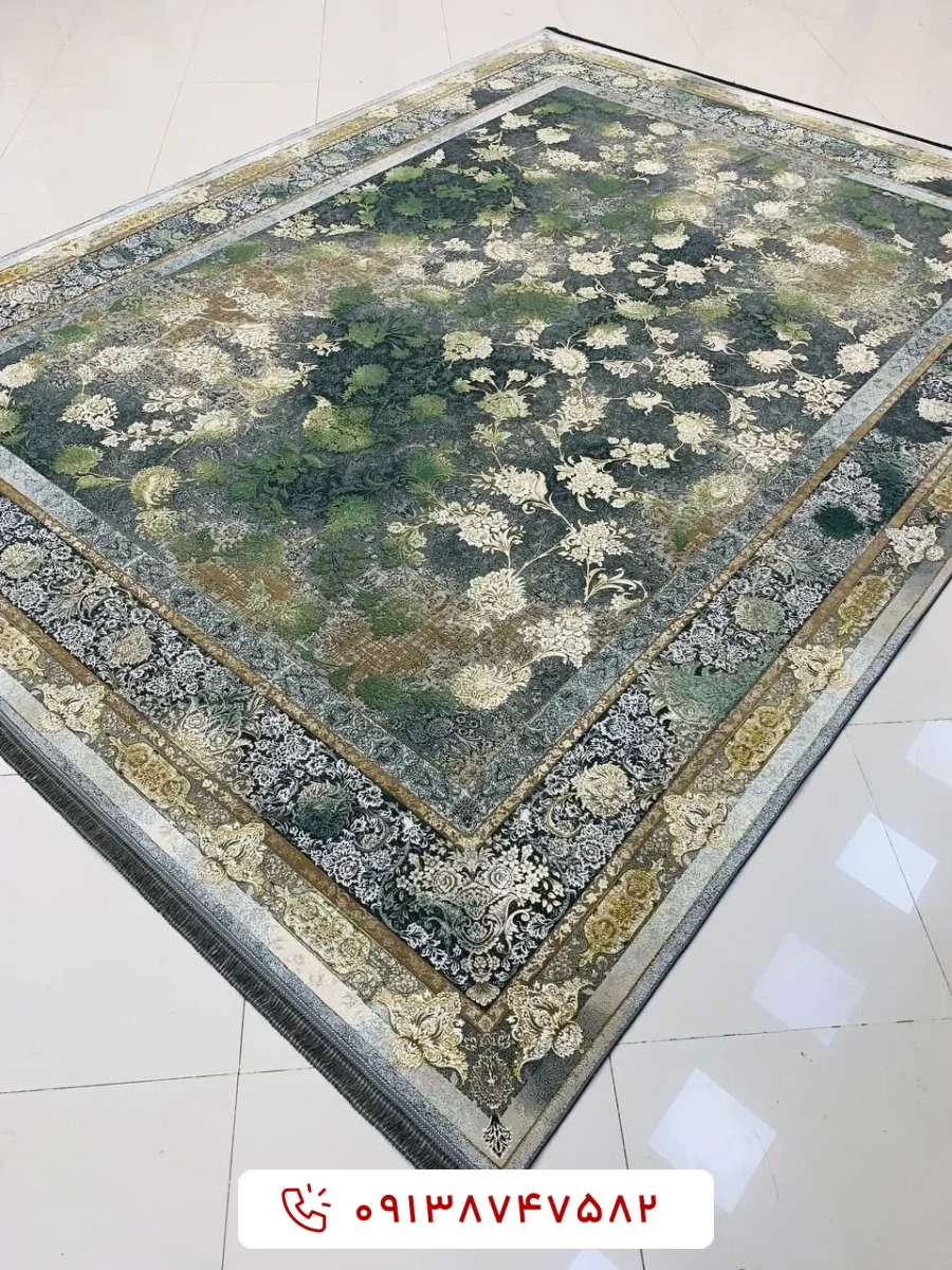 فرش 1200 شانه میلان 201 دودی برجسته