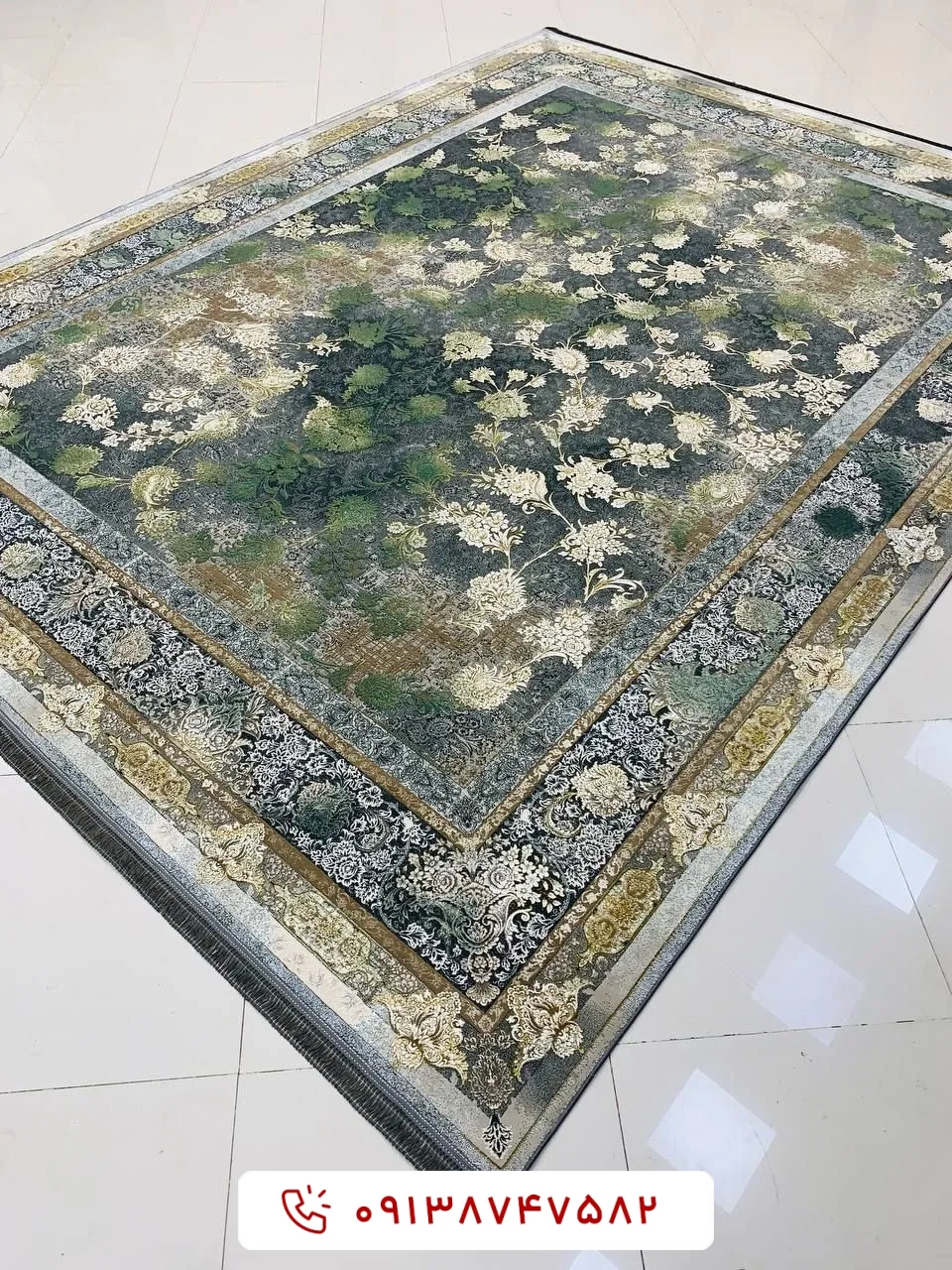 فرش 1200 شانه میلان 201 دودی برجسته فرش 1200 شانه میلان 201 دودی برجسته